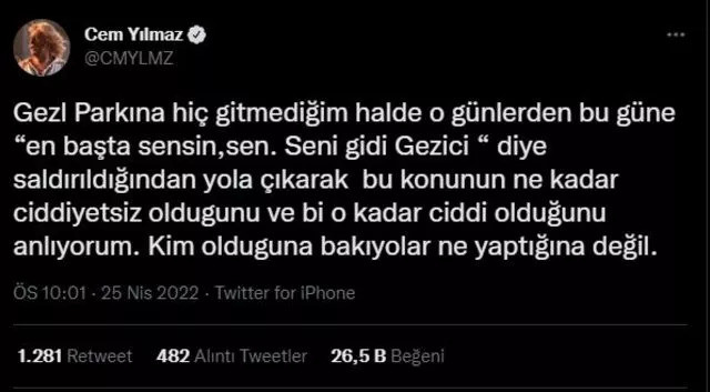 Cem Yılmaz: Gezi Eylemlerine Hiç Katılmadım - Resim: 1