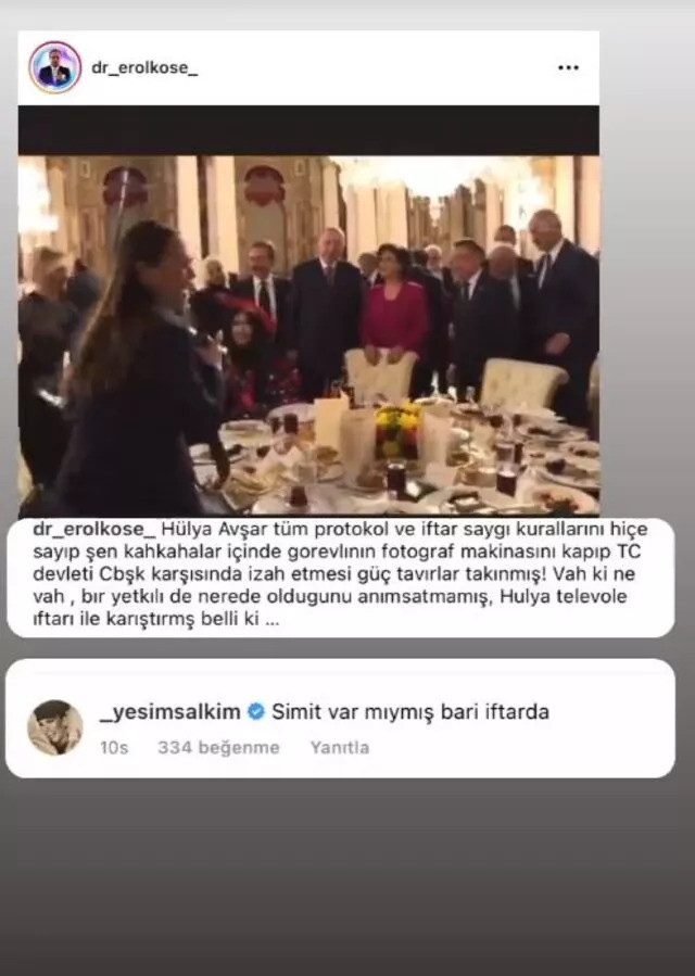 Yeşim Salkım'dan Hülya Avşar'a Simit'li Gönderme - Resim: 1