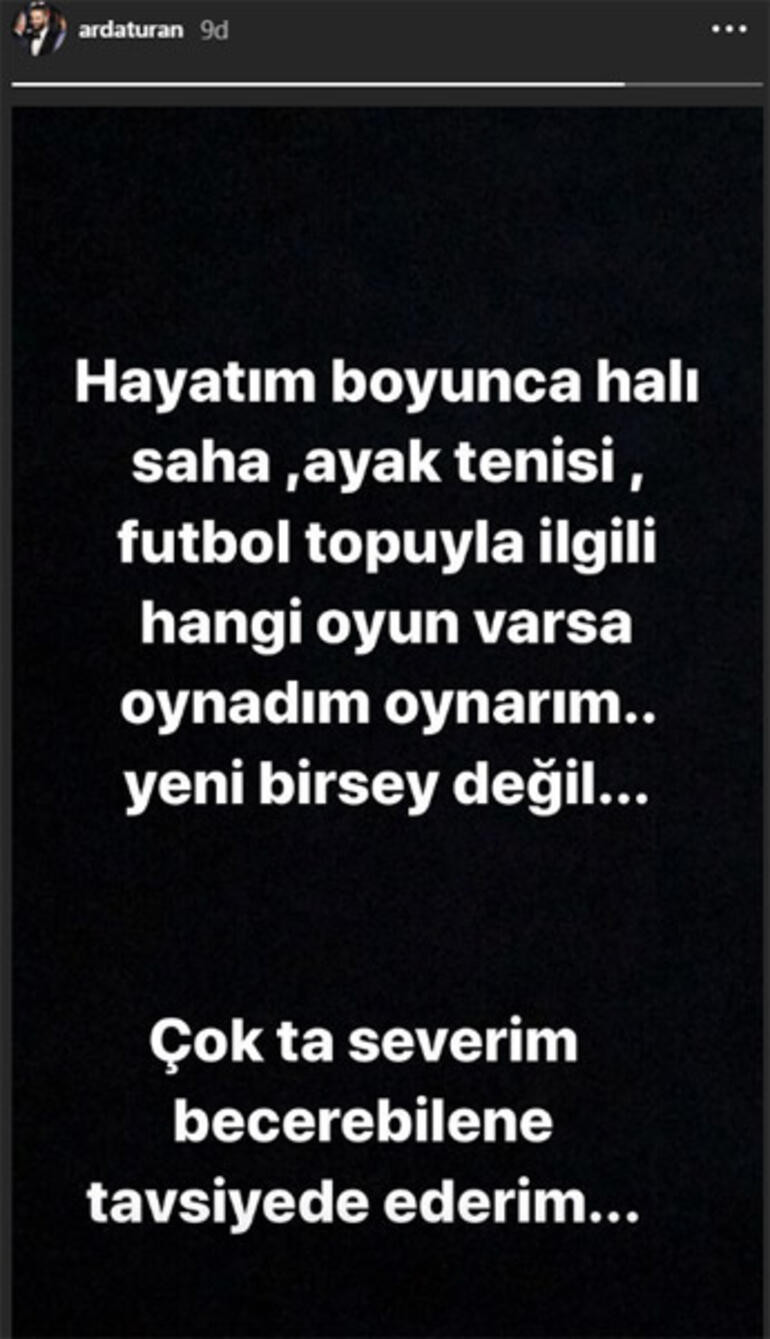 Arda Turan'dan halı saha açıklaması: Becerebilene tavsiye ederim - Resim: 1