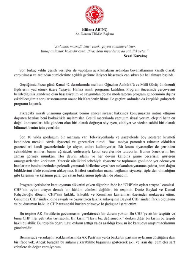 Bülent Arınç'tan Şamil Tayyar'a Sert Yanıt: Omurgasızlardan Korkmam.. - Resim: 1