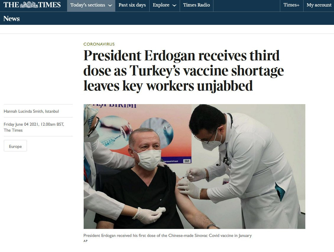 Erdoğan'ın Üç Doz Aşı İtirafı Dünyanın Gündeminde - Resim: 1