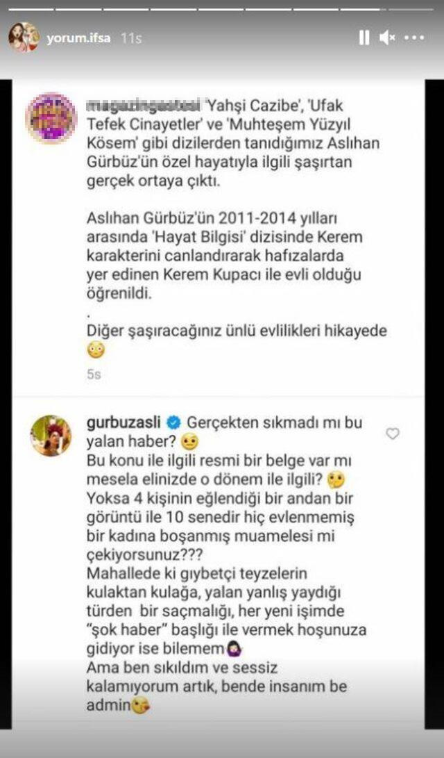 Aslıhan Gürbüz, Kerem Kupacı ile evli olduğu yönündeki haberlere çok kızdı - Resim: 1