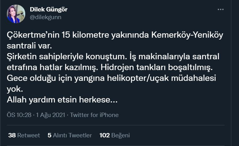 Çökertme'de Alevler Termik Santrale Yaklaşıyor! - Resim: 2