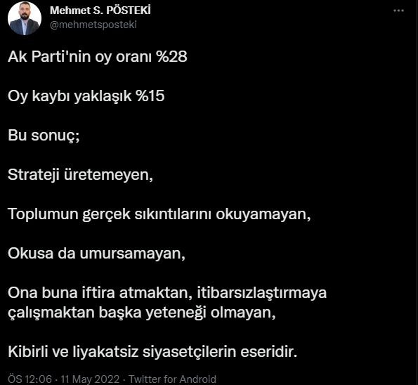 ORC AKP'nin Oy Kaybının Nedenini Açıkladı - Resim: 1