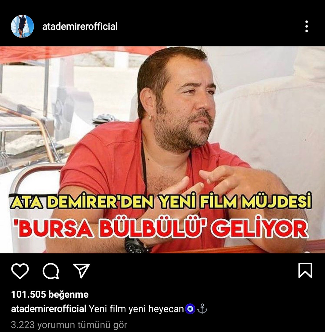 Ata Demirer'den Yeni Film Müjdesi: Bursa Bülbülü! - Resim: 1