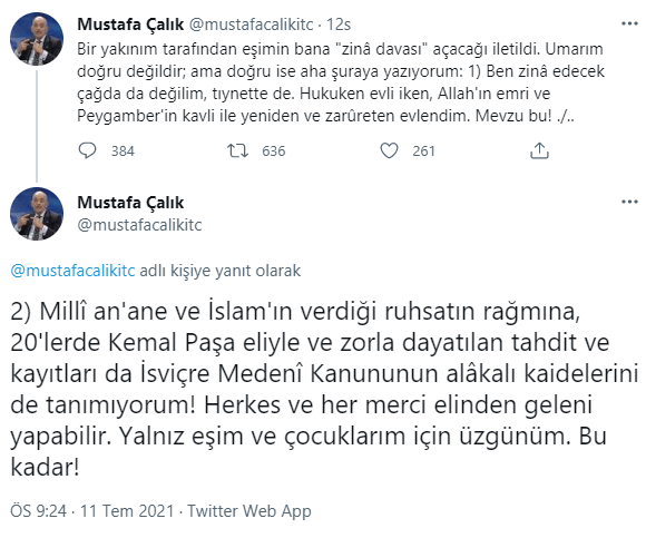 Mustafa Çalık'tan Skandal İkinci Eş Paylaşımı: Atatürk'ü Suçladı! - Resim: 1