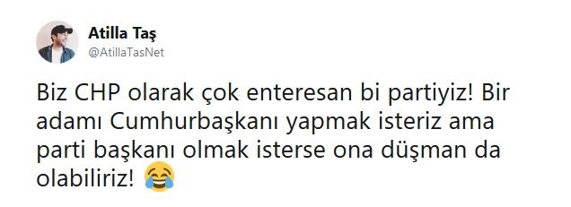 Atilla Taş’tan düşündüren CHP paylaşımı: Enteresan bir partiyiz - Resim: 1