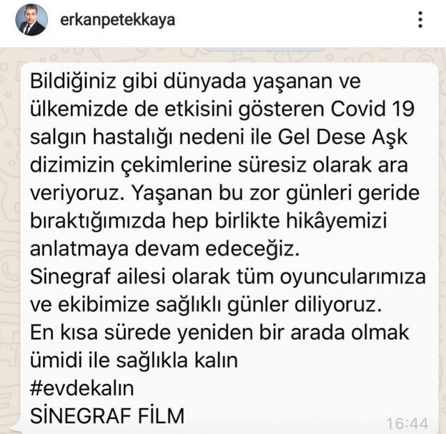 Atv'den Gel Dese Aşk dizisine koronavirüs engeli - Resim: 1