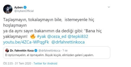 Ceza'dan Fahrettin Koca'ya şarkılı gönderme: Bana yaklaşmayın - Resim: 1