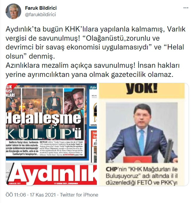 Aydınlık Azınlıklara Yapılan Ayrımcılığı Savundu - Resim: 1