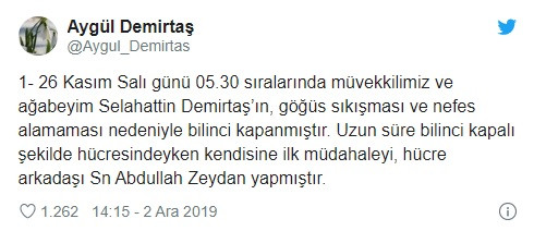 Avukatından Selahattin Demirtaş hakkında flaş açıklama: Bilinci kapandı! - Resim: 1