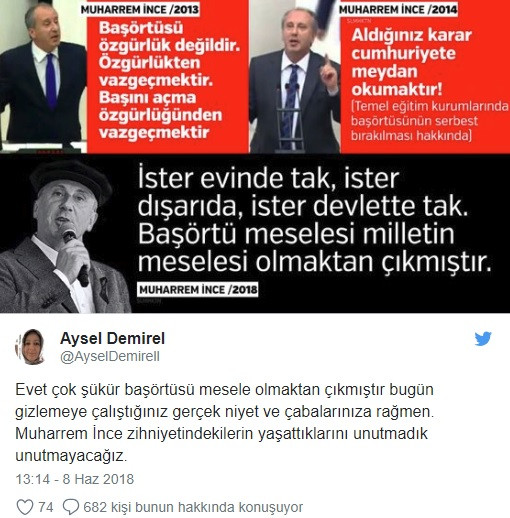 Danıştay üyesi Aysel Demirel: Muharrem İnce zihniyetindekilerin yaşattıklarını unutmadık - Resim: 1