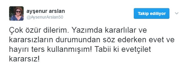 Ayşenur Arslan evet'çilerle hayır'cıları karıştırınca... - Resim: 2