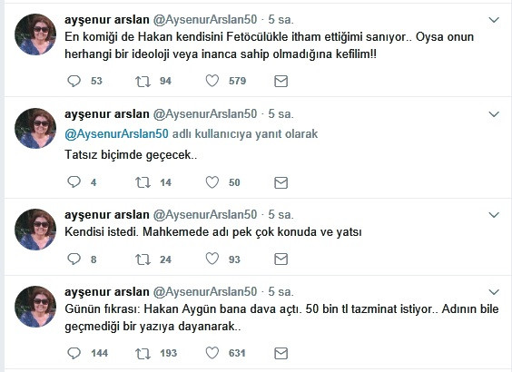 Hakan Aygün tazminat davası açtı, Ayşenur Arslan Twitter'dan topa tuttu! - Resim: 1