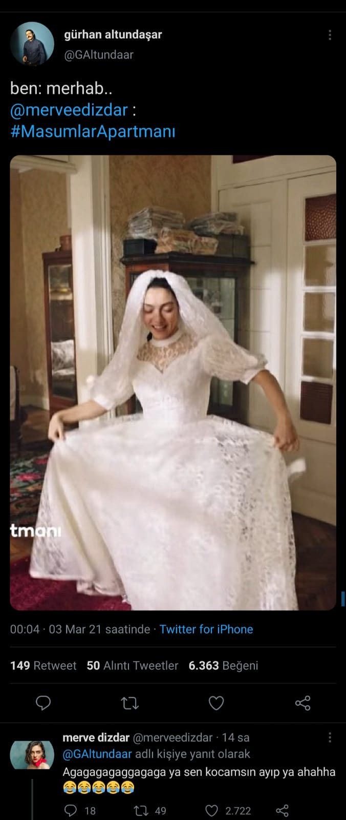 Masumlar Apartmanı dizisinin Gülben’inden Eşine: Sen Benim Kocamsın Ayıp Ya - Resim: 1