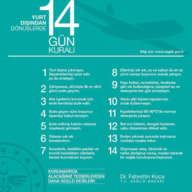 Bakan Koca 14 gün kuralını hatırlattı: Retweet edin - Resim: 1