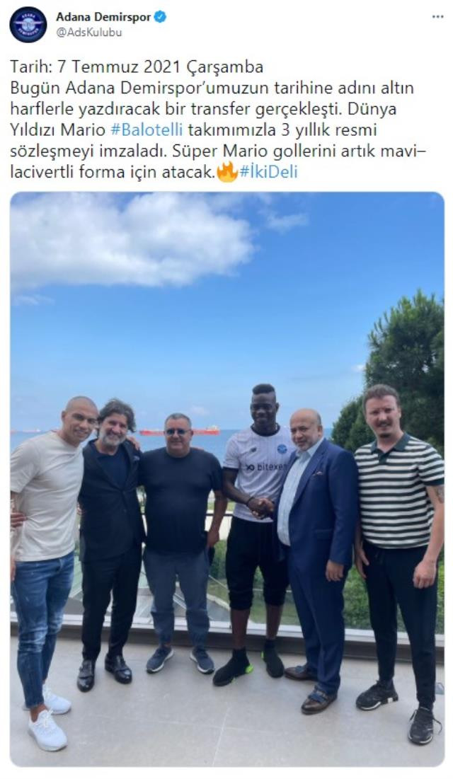 Mario Balotelli, Adana Demirspor ile 3 Yıllık Sözleşme İmzaladı - Resim: 1