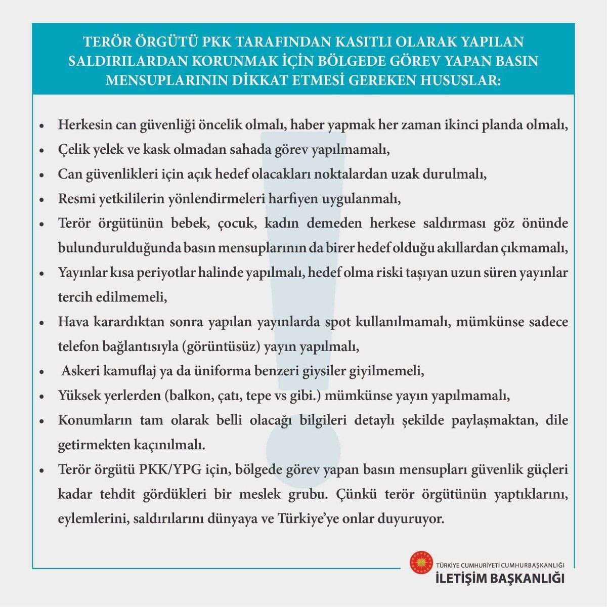 Barış Pınarı Harekatı’nı takip eden gazetecilere uyarı! - Resim: 1