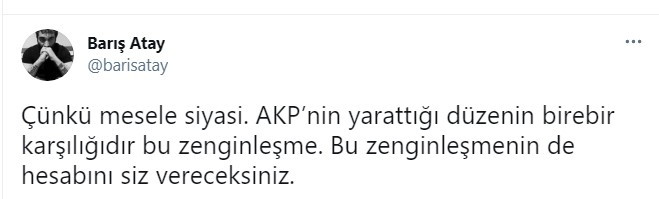 Barış Atay'dan Soylu'ya tepki: Hesabını Siz Vereceksiniz - Resim: 1