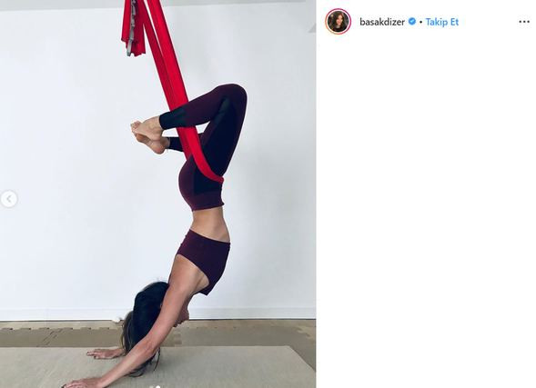 Kıvanç Tatlıtuğ'un eşi Başak Dizer yer çekimine meydan okudu - Resim: 2