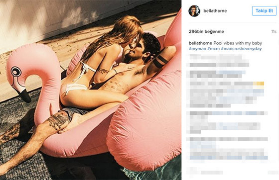 Seksi oyuncu Bella Thorne yeni sevgilisiyle bu olay fotoğrafı paylaştı! - Resim: 1