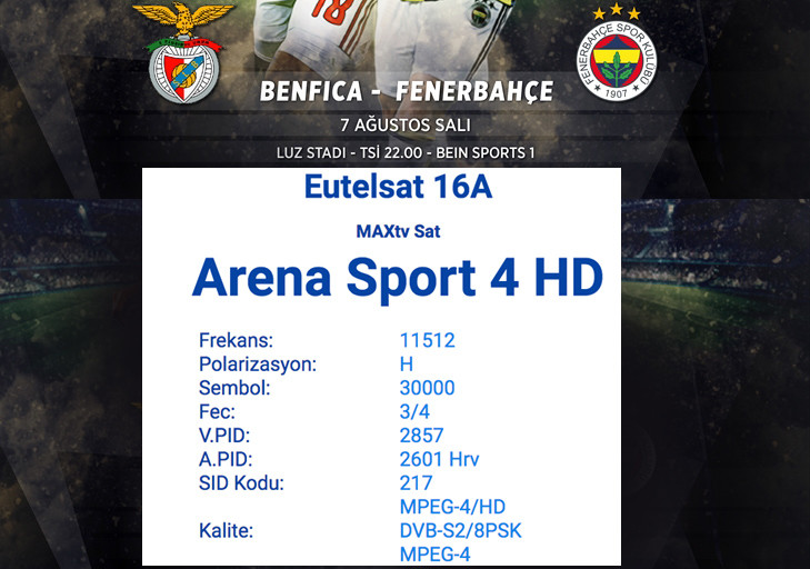 Benfica Fenerbahçe maçını şifresiz canlı veren kanallar listesi - Resim: 1