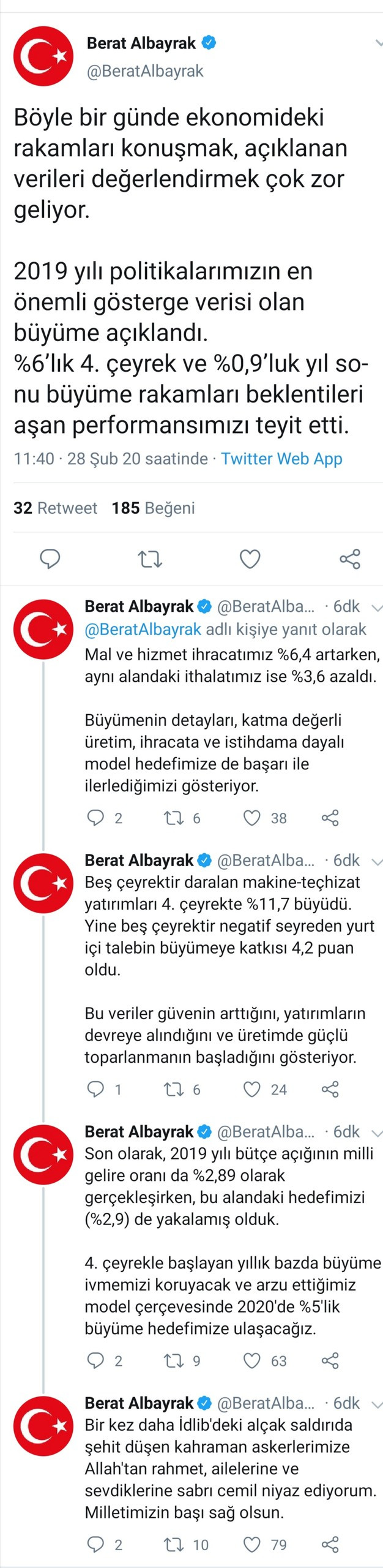 Berat Albayrak gelen tepkiler üzerine paylaşımını sildi