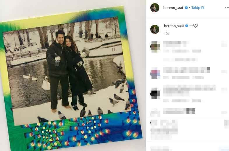 Beren Saat sosyal medya sayfasından eski sevgilisiyle olan fotoğrafını paylaştı - Resim: 1