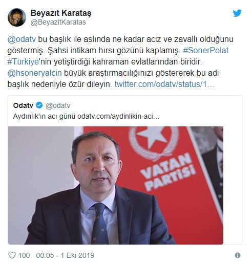 Beyazıt Karataş: Odatv bu adi başlık nedeniyle özür dilemeli! - Resim: 2