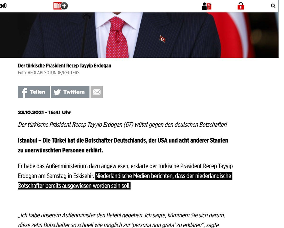 Hollanda Büyükelçisi Sınır Dışı Edildi Haberine Dışişleri'nden Yalanlama - Resim: 1