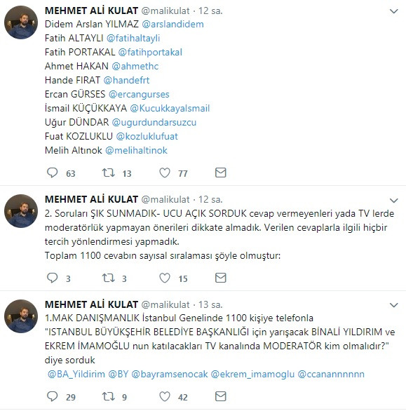 MAK araştırma: Yıldırım İmamoğlu tartışmasını kim yönetsin anketinde flaş sonuç - Resim: 1