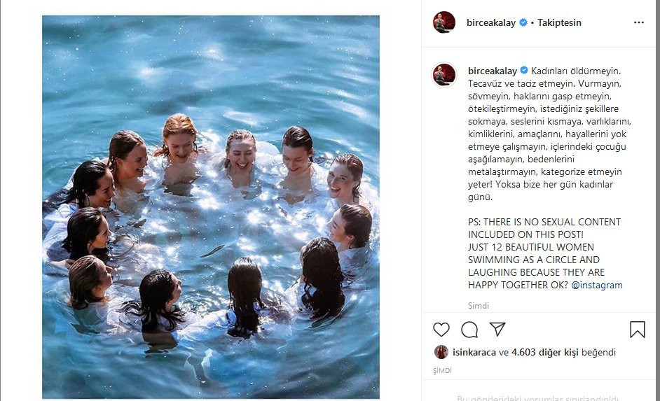 Birce Akalay’ın paylaşımı çıplaklık ve cinsellik nedeniyle kaldırıldı - Resim: 2