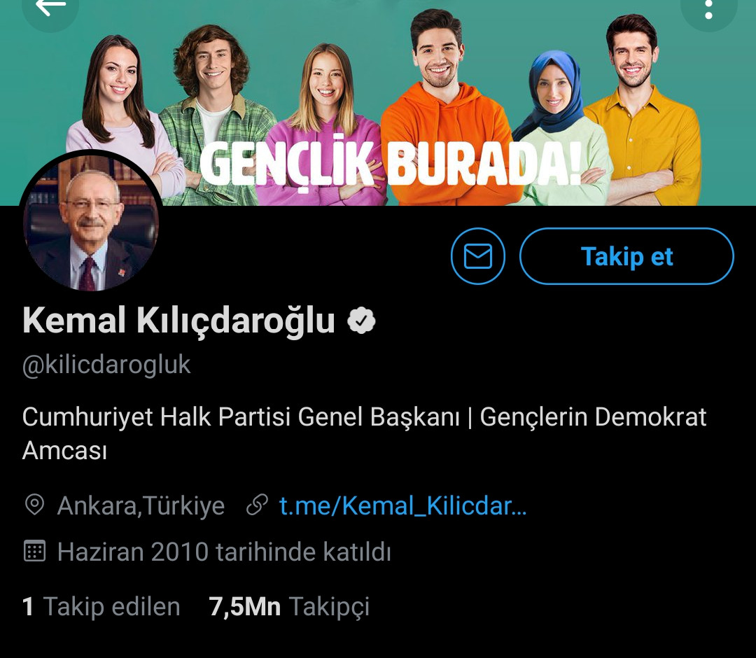 Kılıçdaroğlu Twitter Biyografisini Düzenledi: Gençlerin Demokrat Amcası - Resim: 1