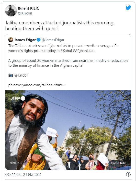 AFP Foto Muhabiri Bülent Kılıç Taliban'ın Saldırısına Uğradı - Resim: 1