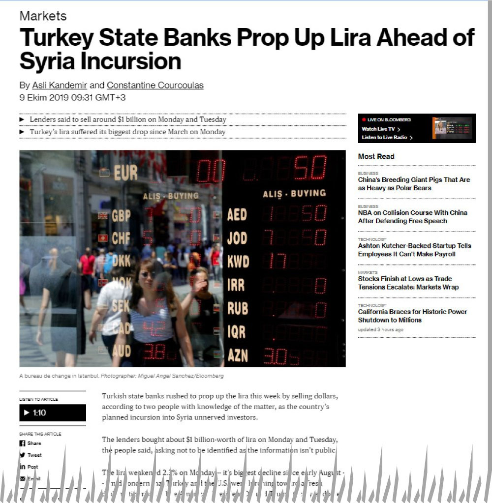 Bloomberg: Kamu bankaları 1 milyar dolar sattı - Resim: 1