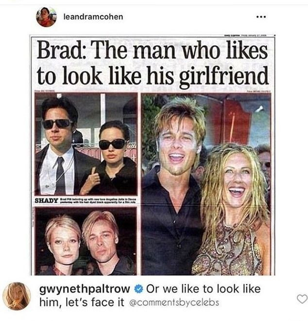 Eski nişanlısı Gwyneth Paltrow'dan yıllar sonra Brad Pitt yorumu - Resim: 1