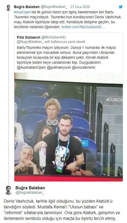 Avustralya Açık’taki Atatürk tişörtü - Resim: 1