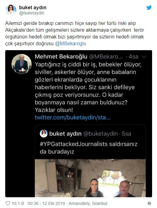 Buket Aydın: Siz ancak elinizde telefon boş boş yazarsınız, askerimizin yanındayım - Resim: 1