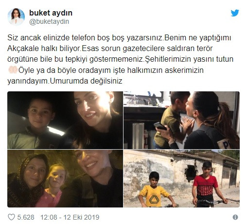 Buket Aydın: Siz ancak elinizde telefon boş boş yazarsınız, askerimizin yanındayım - Resim: 2