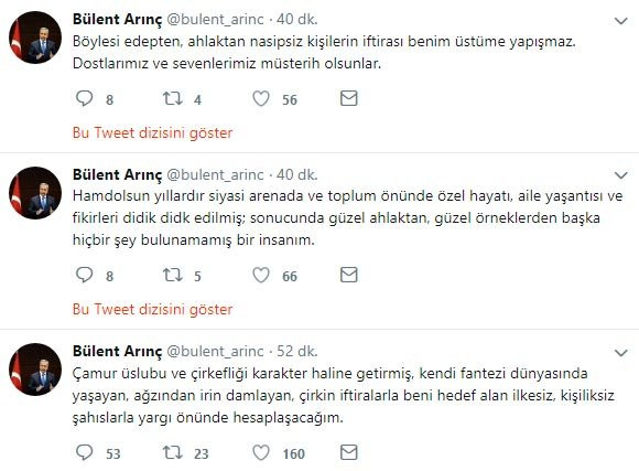 Bülent Arınç büro çalışanı bir hanımı hamile bıraktı iddiasına yanıt verdi - Resim: 2
