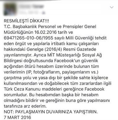 Facebook'ta Resmileşti Dikkat yazısına dikkat! - Resim: 1