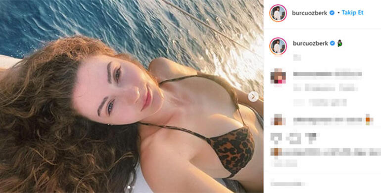 Burcu Özberk leopar desenli bikinisiyle olay oldu - Resim: 1
