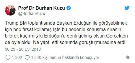 Burhan Kuzu: Trump, BM toplantısında Erdoğan'la görüşmek için konuşma sırasını bilerek kaçırdı - Resim: 1