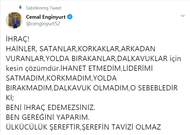 MHP'li Cemal Enginyurt'tan çok sert ihraç tepkisi: Hainler, dalkavuklar.. - Resim: 2