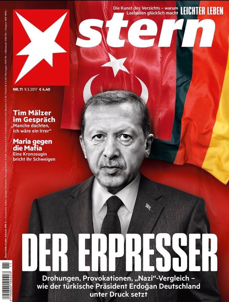 Alman dergisinden Erdoğan ve Türk bayrağına alçak saldırı - Resim: 1