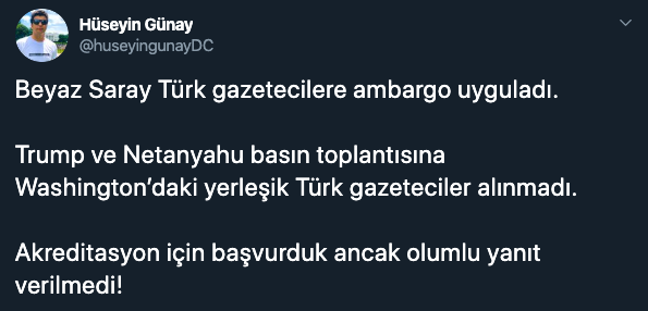 Beyaz Saray’dan Türk medyasına ambargo şoku - Resim: 1