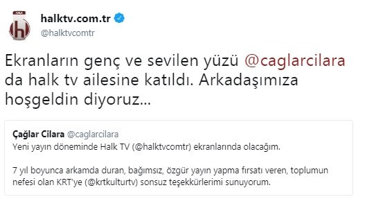 Çağlar Cilara Halk TV’ye transfer oldu - Resim: 1