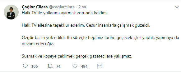 Halk TV'den ayrıldı! Özgür basın yok edildi açıklaması - Resim: 1