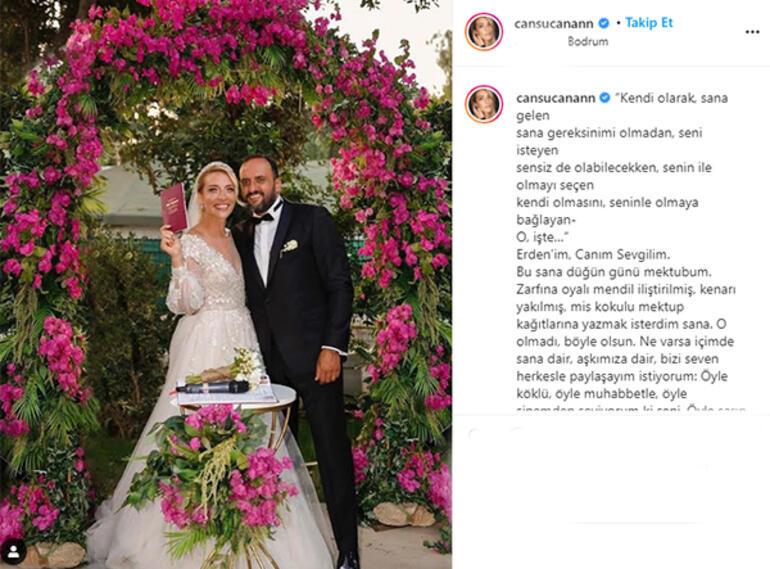 Cansu Canan Özgen Bodrum'da evlendi - Resim: 1