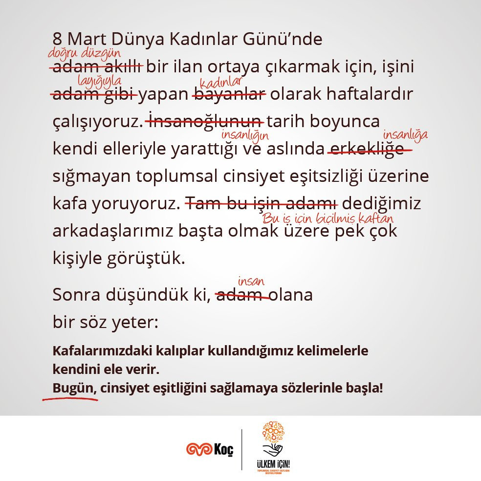 Kadınlar Günü için en anlamlı paylaşım.. #Seçtiğimkelimeler - Resim: 1